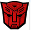 Merrow Border Embroidered Logo Patch Transformers Red Autobot Movie Film Logo