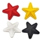 Soft 3D PVC Label Cartoon Stars Adhesive Rubber Silicone Velcro Patch For Hat