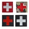 Cross Military Medical Rescue IR Reflective Badges Morale Tactical Patches