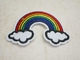 Twill Fabric Rainbow Iron On Patch Sew On Rainbow Embroidered Patch