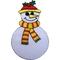 Christmas Snowman Custom Embroidered Patch Iron / Sew On Decoration XMAS Applique Badge