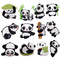 Cute Cartoon Panda 7C Iron On Embroidery Patch For Jacket Clothing