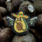 Avocado Silicone PVC Patches Waterproof Custom Rubber Patches For Garment