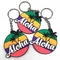 Soft Rubber PVC Keychain Unbreakable 2D Customized Promotional Gift Aloha