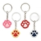 Creative Cute Dog Cat Paw PVC Keychain Cartoon Animal Soft Silicone Car Accessories