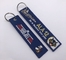 Custom Embroidery Key Chains Printed Remove Before Flight Keychain