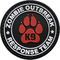 Zombie Outbreak Response Team Kitty Custom Rubber PVC Patch 90mm Diameter Velcro Backing