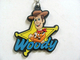 Toy Story Woody Keychain Zip Puller Soft PVC Custom Rubber Keychain