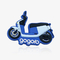 Personalised Gogoro Motorbike Custom Rubber Patches PVC Fridge Magnet