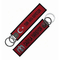 Personalized Airplane Aviation Tags Custom Woven Keychain Promotion Available