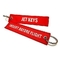 Airbus Licenced Remove Before Flight Keychain Customized Design Mockup Set Red Keychain