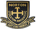 School Badges Custom Woven Patches Sew On Name Logo Merrow Border