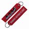 High Density Embroidered Motorcycle Keychain Colorful Flat Appearance