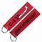 High Density Embroidered Motorcycle Keychain Colorful Flat Appearance