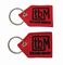 Promotion Gift Embroidered Keychain  Simple Design Embroidered Key Tags