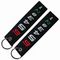 Cool Personalized Embroidered Keychains PMS Color Flat Appearance