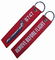 Durable Remove Before Flight Keychain Cool Embroidered Keychain Tag
