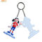 Personalized Cool PVC Key Chain  Small Size 3.5 Inches Height