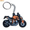 Colorful Rubber Key Ring Complicated Design Silicone Keychain