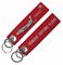 No Minimum Remove Before Flight Keychain Cool Embroidered Key Rings