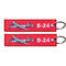 Twill Pilot  Remove Before Flight Keychain Customized Shape And Colors