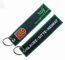 Tag  Delicate Embroidered Remove Before Flight Keychain