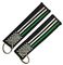 PMS Color Washable Polyester Thread Embroidered Fabric Keychain
