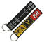 Double Sided 100% Polyester 130x 30mm Pilot Embroidery Keychain