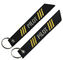 Double Sided 100% Polyester 130x 30mm Pilot Embroidery Keychain