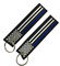 Polyester Merrowed Borders Double Sided Embroidery Fabric Keytag