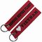 Remove Before Flight Embroidered Keychains With Eyelet Ring