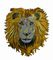 Merrow Border Lion Shape Full Embroidery Patch Velcro Backing