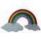 Polyester Background 12C Color Custom Embroidery Patch Rainbow Cute