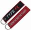 PMS Sublimation Portable Woven Keychain 130×30mm Eyelet Attachment