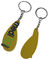 Zip Puller Rubber PVC Keychain PMS Double Sided 40mm Height