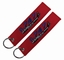 Double Sided Remove Before Flight Keychain Twill Embroidery Textile