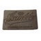 Embossed Logo Split Leather Patch Merrow Border 9C For Bags