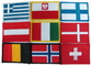National Flags Custom Embroidered Patch Offset Printing PMS Sustainable
