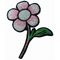 12C Flowers Embroidered Patch Sticker Pantone Dry Cleanable For Jacket