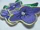 Offset Sustainable Flower Embroidery Patch 12C Washable For Clothing Jeans