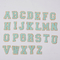 DIY Decoration Iron On Chenille Letter Patches 0.8mm-3.5mm Laser Cut Edge