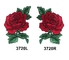 Red Rose Flower Embroidery Sew Patch Custom Pantone Color For Clothes
