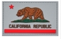 California Republic Flag Colored Morale PVC Patch 3D Eco Friendly Soft PVC