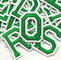 Dark Green Embroidered Letter Patches Iron On Sew On Alphabet For Clothes
